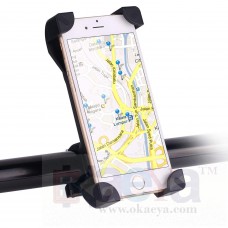 OkaeYa Bike Mount Phone Holder Cycle Adjustable Cradle Handlebar Roll Bar for Smartphone iPhone GPS